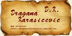 Dragana Karašićević vizit kartica